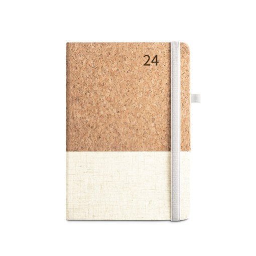 Agenda em cortiça e linho Personalizada para Brinde
