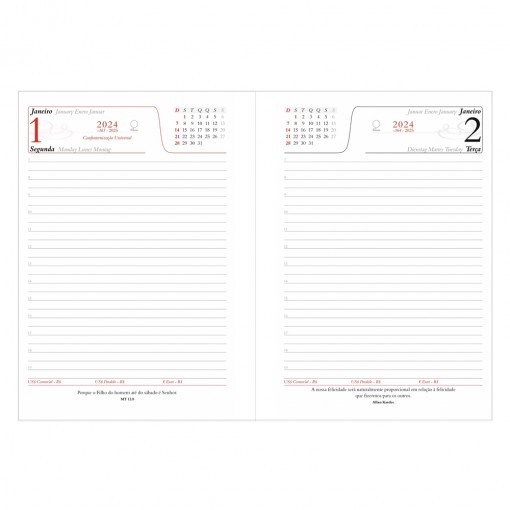 Agenda diária 2024 Personalizada
