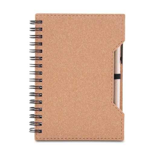 Caderno de Papelão com Caneta Personalizado 