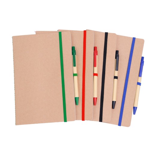 Caderno Ecológico A5 Com Caneta Personalizado