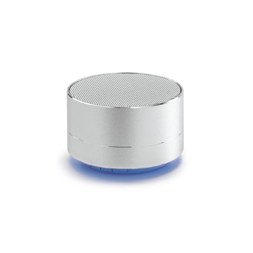 Caixa de Som Alumínio com Bluetooth e Microfone Personalizada