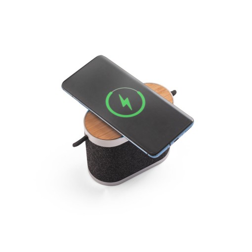 Caixa de Som  de 15W em Bambu Personalizada