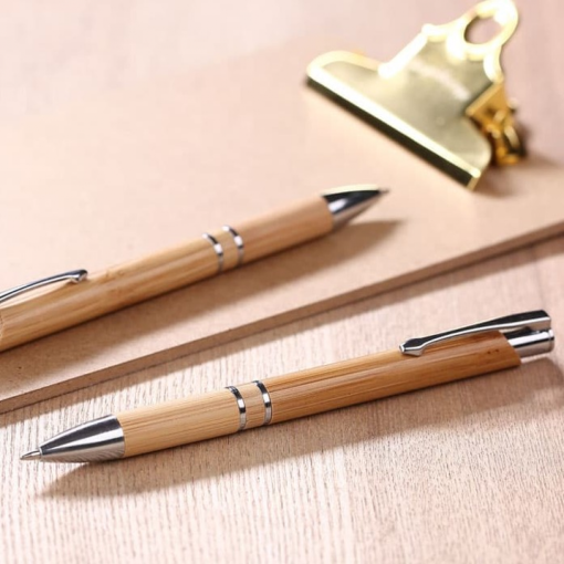 Caneta Bambu Personalizada para Brindes Com Logo