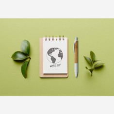 Caneta de Bambu Com Antideslizante Personalizada