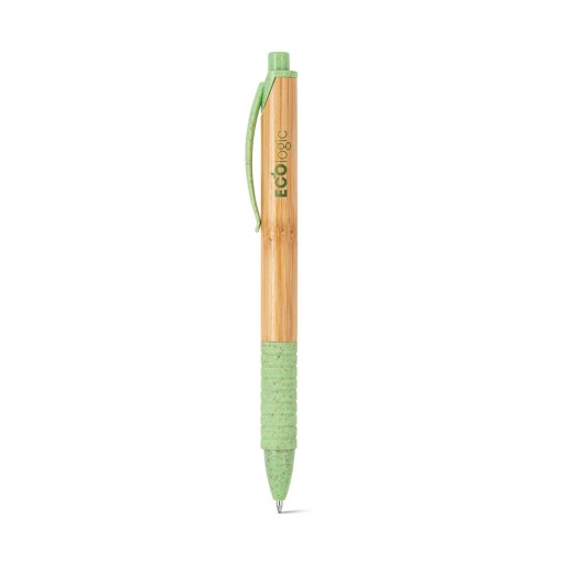 Caneta Ecológica de Bambu e Fibra de Trigo Personalizada