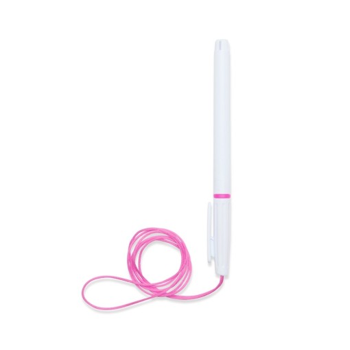 Caneta Plástica Com Cordão Personalizada