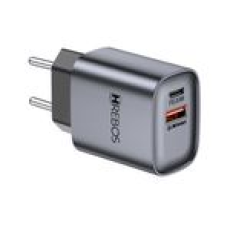 Carregador Neo Charge Hrebos, Saída USB-C e USB-A, Potência de até 20W