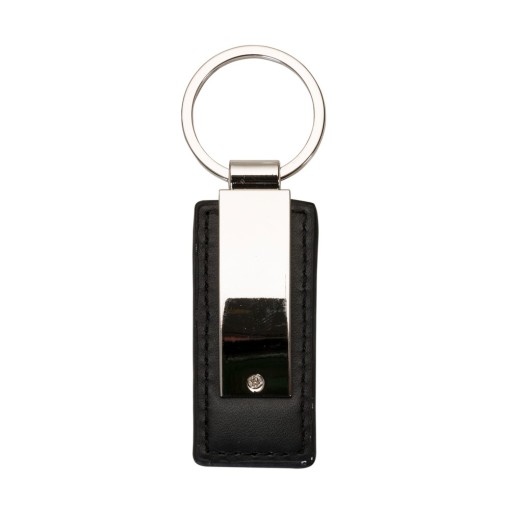 Chaveiro Metal com Couro Promocional