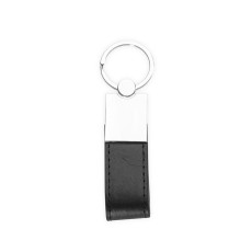 Chaveiro Metal com Couro Sintético Personalizado