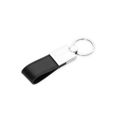Chaveiro Metal com Couro Sintético Personalizado