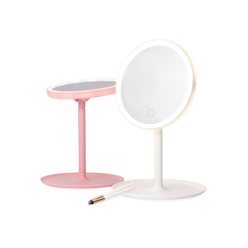 Espelho de Mesa Plástico com LED Promocional