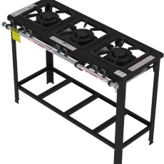 Fogão Industrial 3 Bocas Linha Dupla