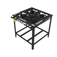 Fogão Industrial 4 Bocas Encosto Misto