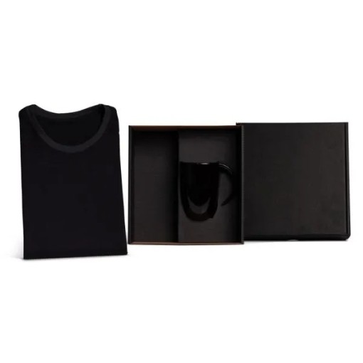 Kit Caneca Em Cerâmica Preta E Camiseta - 2 Pçs - Tam. XGG Personalizado 