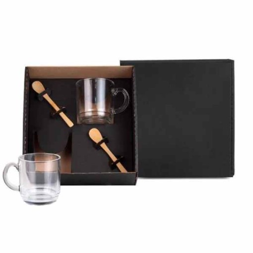 Kit Canecas Com Colheres - 4 Pçs Personalizado 