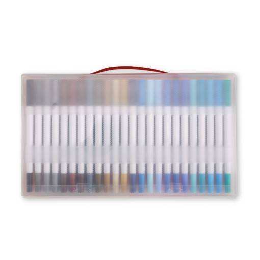 Kit Canetinhas Ponta Dupla 72 Cores Personalizada