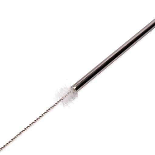 Kit Canudo Inox com Escova de Limpeza Personalizado