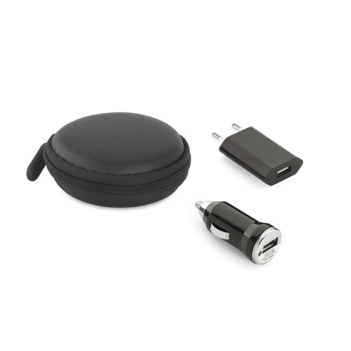 Kit de Adaptadores USB Personalizado Para Viagem