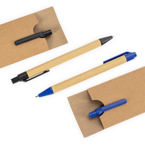 Kit Ecológico Caneta e Lapiseira Papelão Personalizado