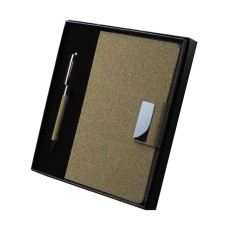 Kit escritório A5 e Caneta Metálica Personalizado
