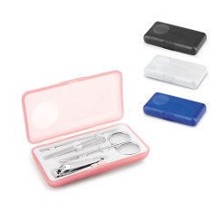 Kit Manicure 4 Peças Com Estojo Plástico Personalizado