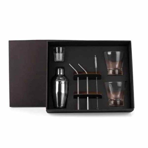 Kit Para Drinks Com Coqueteleira - 7 Pçs Personalizado
