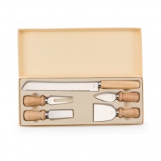 Kit Queijo 5 Peças e Estojo Personalizado