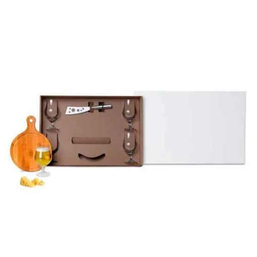 Kit Queijo e Cerveja 6 Peças Personalizado