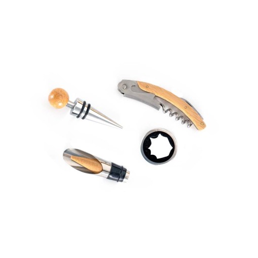 Kit Vinho 4 Peças Personalizado com Logotipo