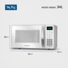 Micro-ondas 34L, Branco 127V