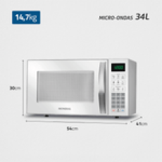 Micro-ondas 34L, Branco 220V