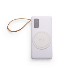 Power Bank 10.000mAh com Carregamento via Indução ou via Cabo Promocional