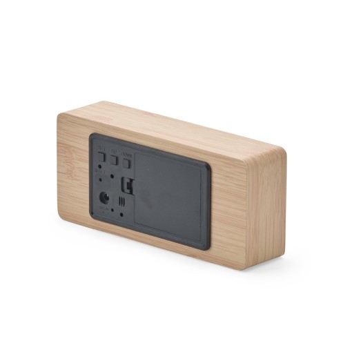 Relógio Despertador de Madeira Com Painel LED Personalizado