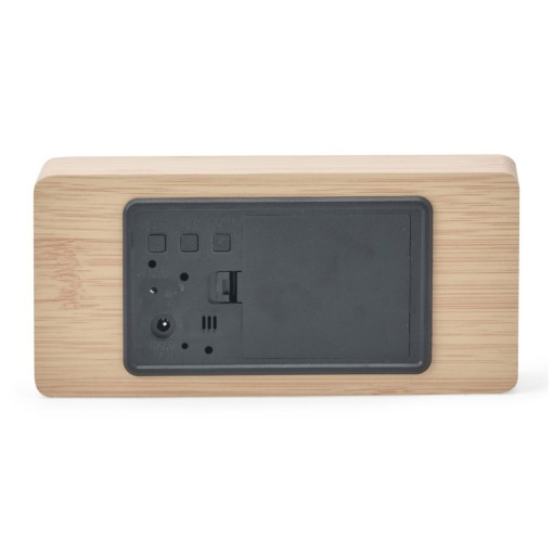 Relógio Despertador de Madeira Com Painel LED Personalizado